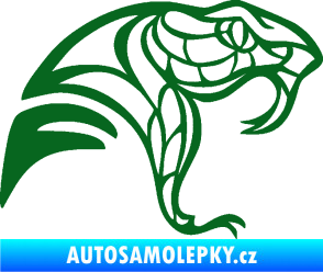 Samolepka Cobra 003 pravá tmavě zelená