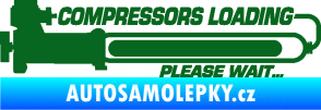 Samolepka Compressors loading pravá tmavě zelená