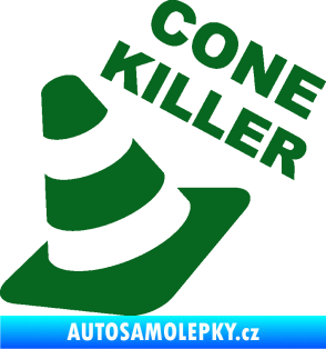 Samolepka Cone killer  tmavě zelená