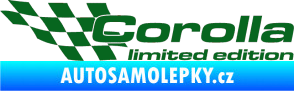 Samolepka Corolla limited edition levá tmavě zelená
