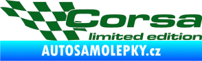 Samolepka Corsa limited edition levá tmavě zelená