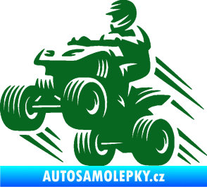 Samolepka Čtyřkolka 006 levá tmavě zelená