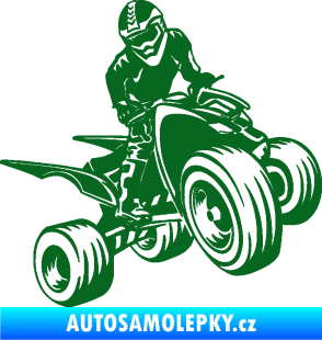 Samolepka Čtyřkolka 008 pravá tmavě zelená