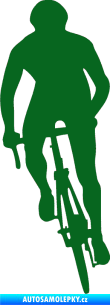 Samolepka Cyklista 006 levá tmavě zelená