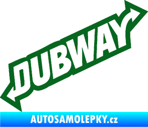 Samolepka Dübway 002 tmavě zelená