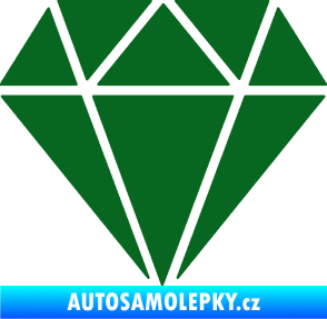 Samolepka Diamant 001 tmavě zelená