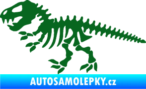 Samolepka Dinosaurus kostra 001 levá tmavě zelená