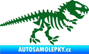 Samolepka Dinosaurus kostra 001 pravá tmavě zelená