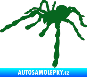 Samolepka Pavouk 013 - levá tmavě zelená