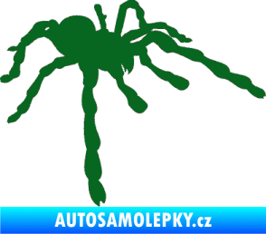 Samolepka Pavouk 013 - pravá tmavě zelená