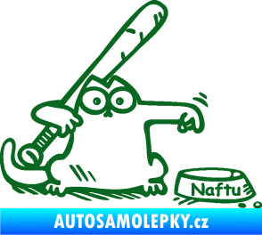 Samolepka Dolej naftu 002 pravá tmavě zelená