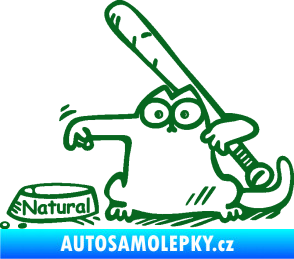 Samolepka Dolej natural levá tmavě zelená