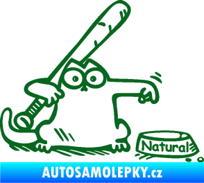 Samolepka Dolej natural pravá tmavě zelená