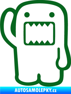 Samolepka Domo 001 levá hello tmavě zelená