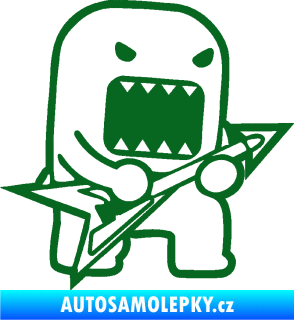 Samolepka Domo 002 pravá rocker tmavě zelená