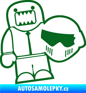 Samolepka Domo 015 levá  Stig tmavě zelená