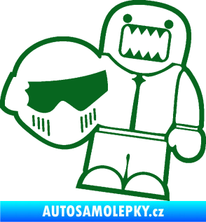 Samolepka Domo 015 pravá  Stig tmavě zelená