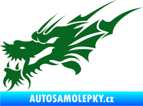 Samolepka Dragon 001 levá tmavě zelená