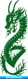 Samolepka Dragon 003 levá tmavě zelená