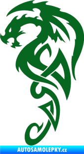 Samolepka Dragon 018 levá tmavě zelená