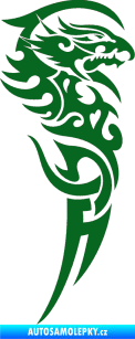 Samolepka Dragon 025 pravá tmavě zelená