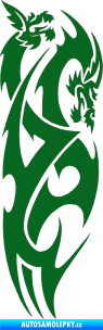 Samolepka Dragon 032 pravá tmavě zelená