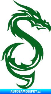 Samolepka Dragon 033 pravá tmavě zelená