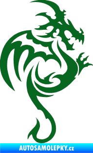 Samolepka Dragon 035 pravá tmavě zelená