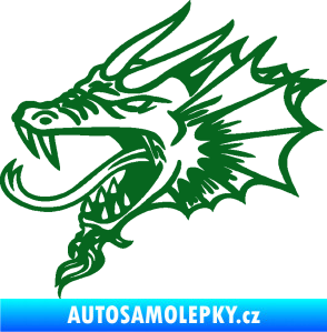 Samolepka Dragon 046 levá tmavě zelená