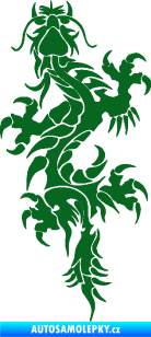 Samolepka Dragon 050 levá tmavě zelená