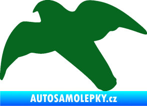 Samolepka Dravec na sklo 003 levá tmavě zelená
