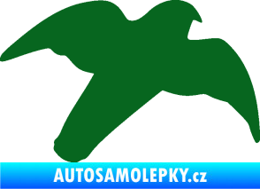 Samolepka Dravec na sklo 003 pravá tmavě zelená