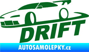 Samolepka Drift 002 tmavě zelená