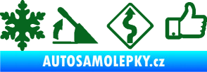 Samolepka Drift 005 tmavě zelená