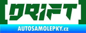 Samolepka Drift 006 nápis tmavě zelená