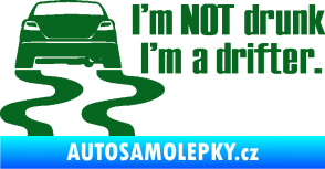 Samolepka Drifter 002 tmavě zelená