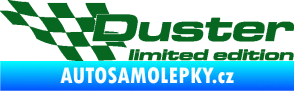 Samolepka Duster limited edition levá tmavě zelená