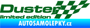 Samolepka Duster limited edition pravá tmavě zelená