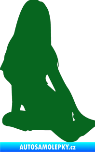 Samolepka Erotická žena 004 levá tmavě zelená