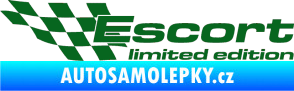 Samolepka Escort limited edition levá tmavě zelená