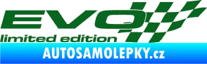 Samolepka Evo limited edition pravá tmavě zelená