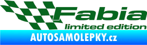 Samolepka Fabia limited edition levá tmavě zelená