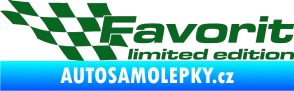 Samolepka Favorit limited edition levá tmavě zelená