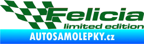 Samolepka Felicia limited edition levá tmavě zelená