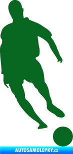 Samolepka Fotbalista 007 pravá tmavě zelená