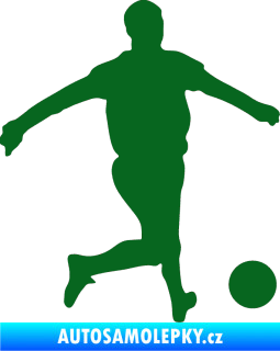 Samolepka Fotbalista 017 pravá tmavě zelená