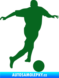 Samolepka Fotbalista 030 pravá tmavě zelená