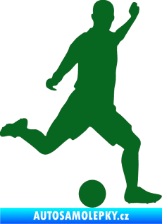 Samolepka Fotbalista 031 pravá tmavě zelená