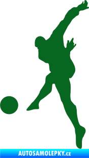 Samolepka Fotbalista 034 levá tmavě zelená