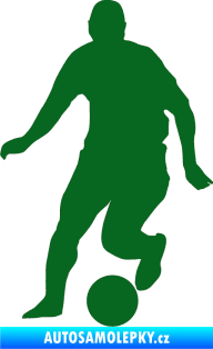 Samolepka Fotbalista 046 levá tmavě zelená
